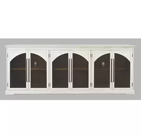 Archdale White 6 Glass Door Sideboard