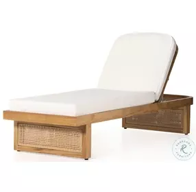 Merit Venao Ivory Performance Fabric Outdoor Chaise Lounge