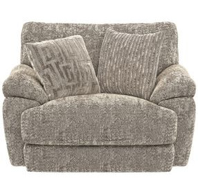 Jaden Steel Upholstered Chair and A Half with Pillows