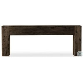 Abaso Ebony Rustic Wormwood Oak 80" Console Table