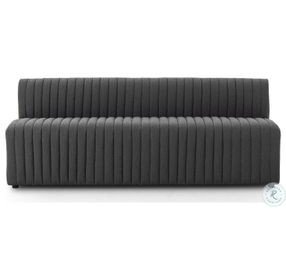 Augustine FIQA Boucle Charcoal Performance Fabric 82" Dining Banquette