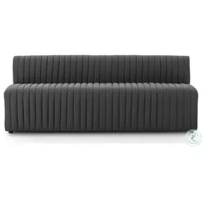 Augustine FIQA Boucle Charcoal Performance Fabric 82" Dining Banquette
