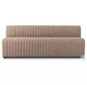 Augustine Crypton Nomad Taupe Performance Fabric 82" Dining Banquette