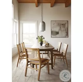 Alfie Waxed Pine 110" Dining Room Set