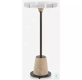 Viking Crystal And Bronze Drink Table