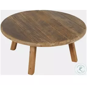 Reclamation Rustic Brown 36" Round Cocktail Table