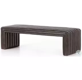 Augustine Deacon Wolf Leather Bench