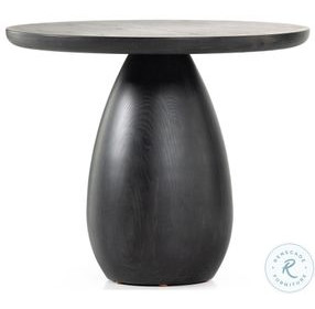 Merla Black Wash Ash Wood End Table