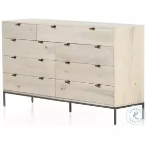 Trey Dove Poplar 9 Drawer Dresser