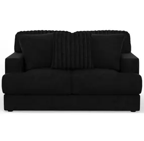 Eagan Black 69" Loveseat