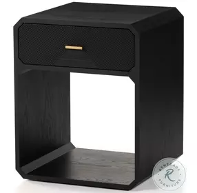 Caspian Black Ash Veneer Nightstand