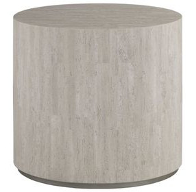 Cassio Creamy White Oval Travertine Top Side Table