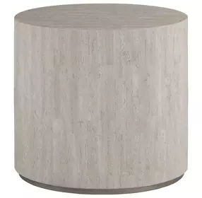 Cassio Creamy White Oval Travertine Top Side Table