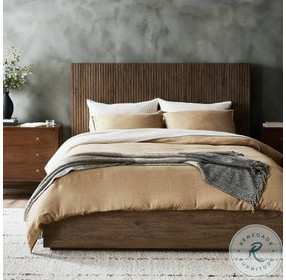 Leo Rustic Grey Panel Bedroom Set