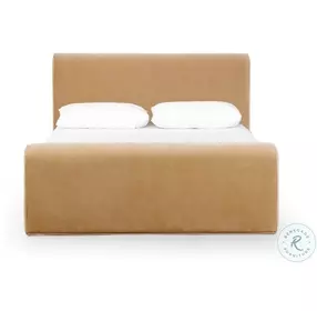 Mitchell Surrey Camel Queen Upholstered Bed