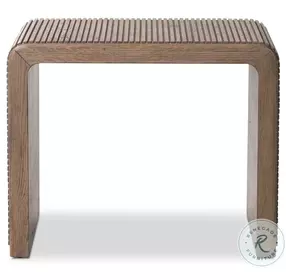 Leo Rustic Grey Rectangular End Table