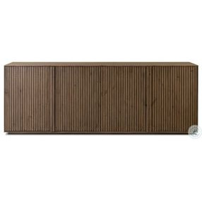 Leo Rustic Grey 4 Door Sideboard