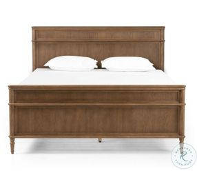 Toulouse Toasted Oak Veneer Queen Upholstered Bed
