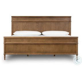 Toulouse Toasted Oak Veneer King Upholstered Bed