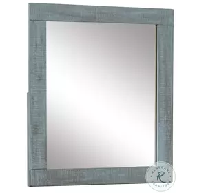 Maple Haze Blue 32" Rectangular Bedroom Mirror