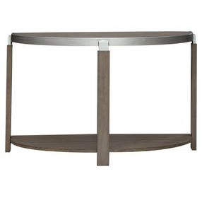 Sutton Bleached Sand Demilune Sofa Table