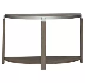 Kingswell Bleached Sand Demilune Sofa Table