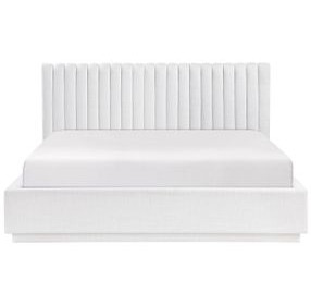 Mulvane Natural Eastern King Upholstered Platform Bed