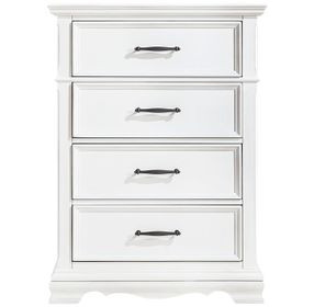 York White 4 Drawer Chest