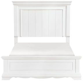 York White Full Panel Bed