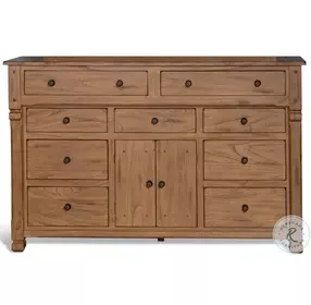 Maple Haze Beige 9 Drawer Dresser