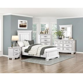 York White Youth Panel Bedroom Set