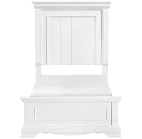 York White Twin Panel Bed
