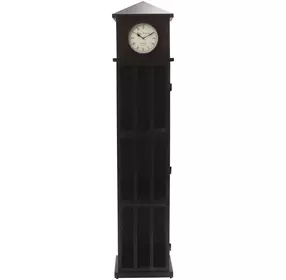 Glory Days Black Lounge Bar Cabinet with Wine Rack and Storage