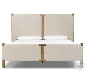 Salado Antigo Natural Performance Fabric King Upholstered Bed