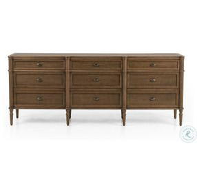 Toulouse Toasted Oak Veneer 9 Drawer Dresser