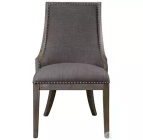 Aidrian Charcoal Gray Dining Chair