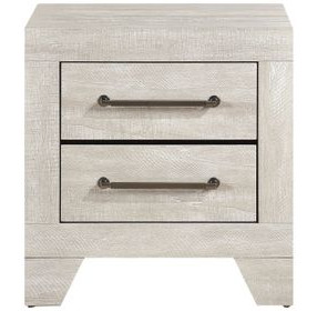 Aspen Dusty Gray Oak 2 Drawer Nightstand
