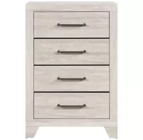 Aspen Dusty Gray Oak 4 Drawer Chest