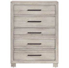 Everett Gray 5 Drawer Chest