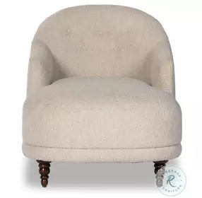Marnie Knoll Sand Performance Fabric 32" Upholstered Chaise Lounge