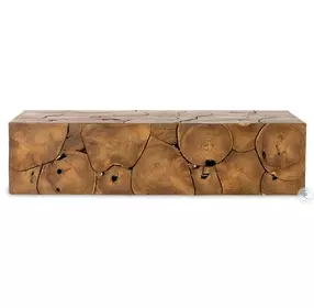 Tomlin Teak Root Rectangular Outdoor Coffee Table