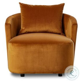 Farrah Ingram Ochre 39" Upholstered Chaise Lounge