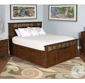 Maple Haze Dark Brown Bedroom Set