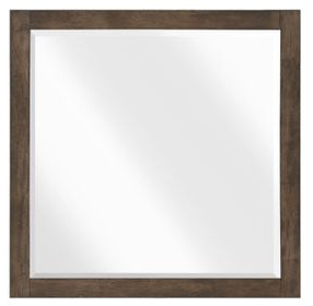 Emmett Dark Walnut Square Dresser Mirror