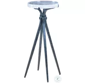 Luna Natural Iron and Clear Spot Table