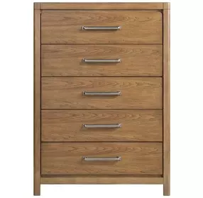 Charlotte Light Brown 5 Drawer Chest