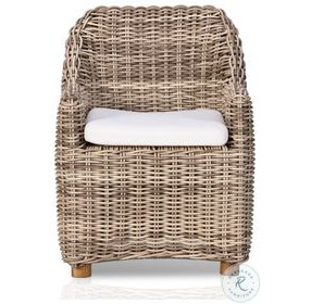 Messina Chunky Sand Woven Outdoor Dining Armchair