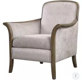 Ticanor Taupe and Stone Accent Chair