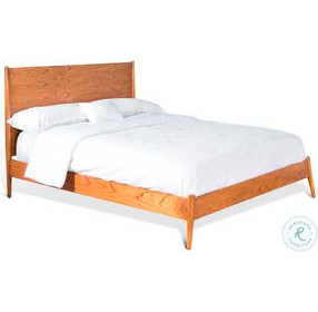 Cinnamon Mindi Medium Brown Queen Platform Bed