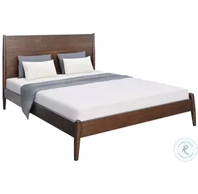 Cozy Luxe Dark Brown Eastern King Platform Bed